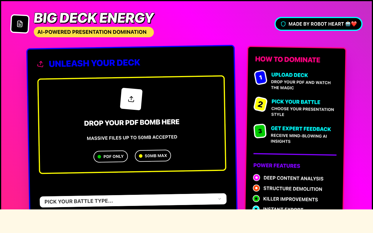 Big Deck Energy app screenshot